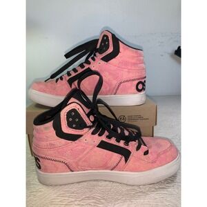 Osiris Clone Pink Fatigue Camo High Top Skate Shoes Womens 9 Mens 7.5 23222438